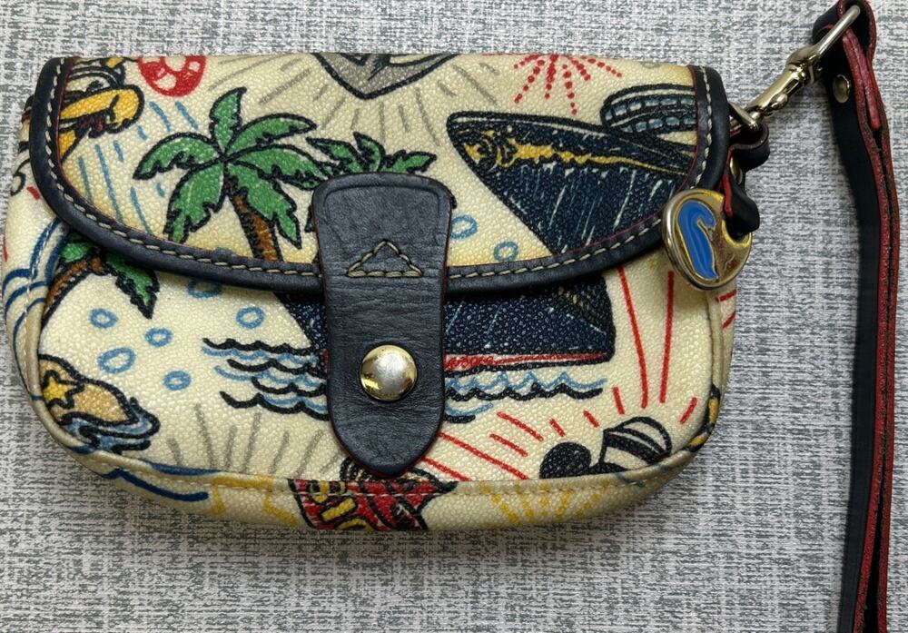 Disney Cruise Line Dooney and Bourke Wristlet Wallet Mickey Mouse Charm